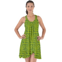Oak Tree Nature Ongoing Pattern Show Some Back Chiffon Dress by Mariart