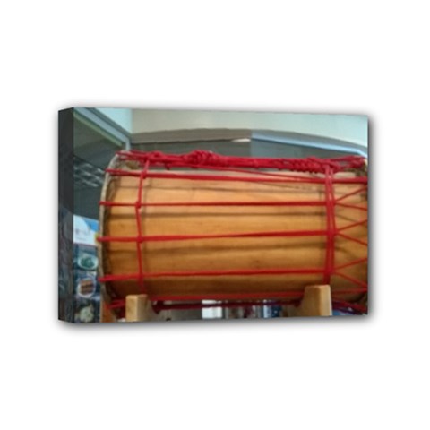 Taiko Drum Mini Canvas 6  X 4  (stretched) by Riverwoman