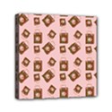 Shopping Bag Pattern Pink Mini Canvas 6  x 6  (Stretched) View1