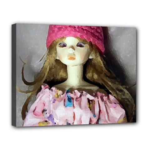 Cute In Pink Canvas 14  X 11  (stretched) by snowwhitegirl