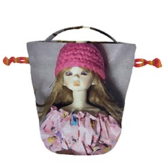 Cute In Pink Drawstring Bucket Bag by snowwhitegirl