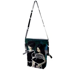 Dolls In Living Room Folding Shoulder Bag by snowwhitegirl