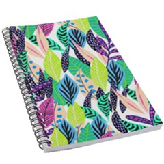 Leaves Drawing Pattern Nature 5 5  X 8 5  Notebook by Pakrebo