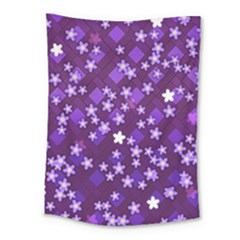 Textile Cross Pattern Square Medium Tapestry by Pakrebo