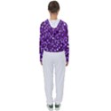 Textile Cross Pattern Square Women s Slouchy Sweat View2
