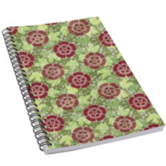Seamless Pattern Leaf The Pentagon 5 5  X 8 5  Notebook by Pakrebo