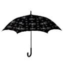 Black And White Ethnic Design Print Hook Handle Umbrellas (Medium) View3