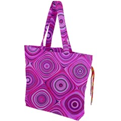 Electric Field Art Xiii Drawstring Tote Bag by okhismakingart