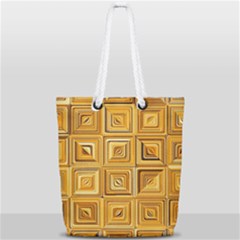 Electric Field Art Xv Full Print Rope Handle Tote (small) by okhismakingart