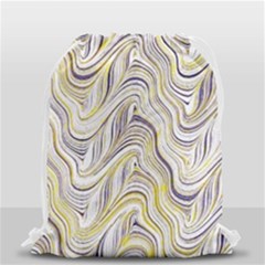 Electric Field Art Xxxvii Drawstring Bag (small) by okhismakingart