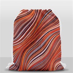 Electric Field Art Xliii Drawstring Bag (small) by okhismakingart