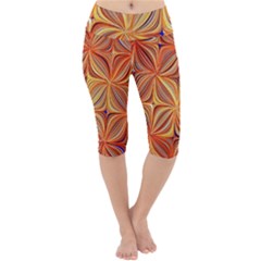 Electric Field Art Xlvi Lightweight Velour Cropped Yoga Leggings by okhismakingart
