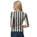 Cat Pirate Pattern Quarter Sleeve Raglan Tee View2