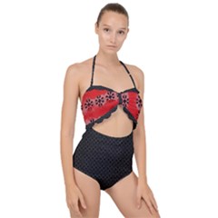 Roses - Scallop Top Cut Out Swimsuit Scallop Top Cut Out Swimsuit by darkaura