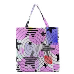 Stars And Spirals Grocery Tote Bag by okhismakingart