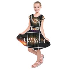 America Kids  Short Sleeve Dress by okhismakingart