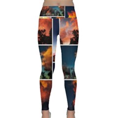 Sunset Collage Ii Lightweight Velour Classic Yoga Leggings by okhismakingart