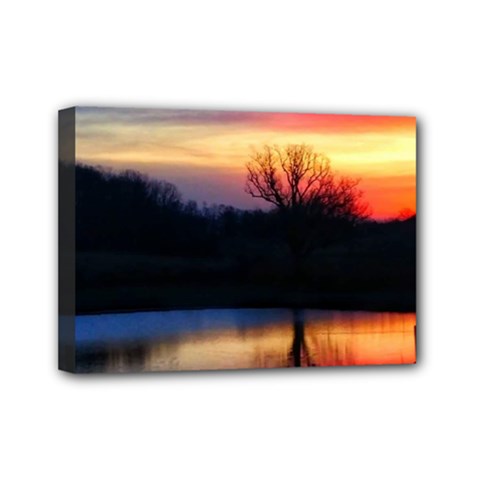 Pastel Sunrise Mini Canvas 7  X 5  (stretched) by okhismakingart