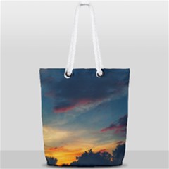 Muted Sunset Full Print Rope Handle Tote (small) by okhismakingart