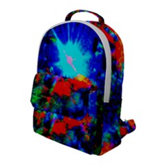 Psychedelic Spaceship Flap Pocket Backpack (large) by okhismakingart