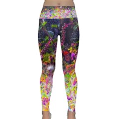 Magic Butterfly Lightweight Velour Classic Yoga Leggings by okhismakingart