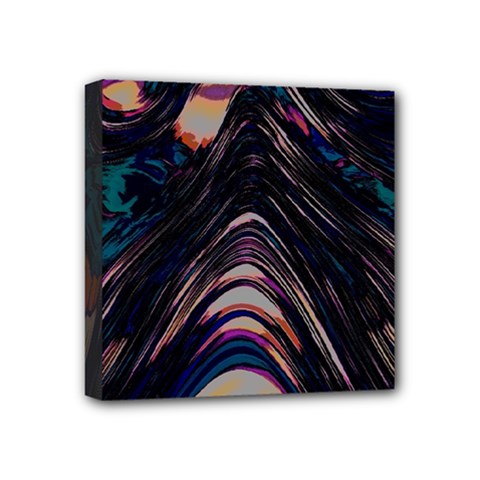 Pattern Texture Fractal Colorful Mini Canvas 4  X 4  (stretched) by Pakrebo