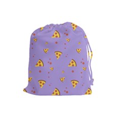 Piazza Pattern Violet 13k Piazza Pattern Violet Background Only Drawstring Pouch (large) by genx