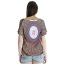 Statehouse Rotunda V-Neck Flutter Sleeve Top View2