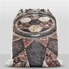 Statehouse Rotunda Floor Drawstring Bag (small) by Riverwoman
