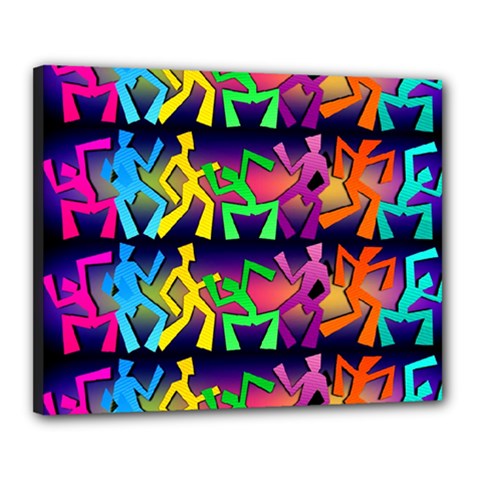 Dancing Canvas 20  X 16  (stretched) by ArtworkByPatrick