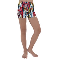 Graffiti 2 Kids  Lightweight Velour Yoga Shorts by ArtworkByPatrick