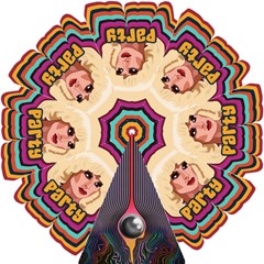 Katya Zamolodchikova Logo Tame Impala Hook Handle Umbrellas (medium) by milliahood