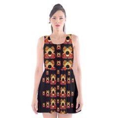 Sweets And  Candy As Decorative Scoop Neck Skater Dress by pepitasart