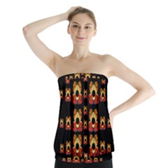 Sweets And  Candy As Decorative Strapless Top by pepitasart