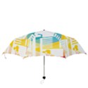 Silhouette Cityscape Building Icon Color City Folding Umbrellas View3