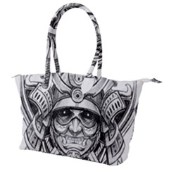 Drawing Samurai Tattoo Sketch Japanese Samurai Canvas Shoulder Bag by Sudhe