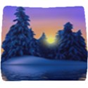 Illustration Vector Winter Sunset Seat Cushion View1