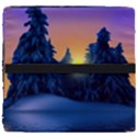 Illustration Vector Winter Sunset Seat Cushion View4