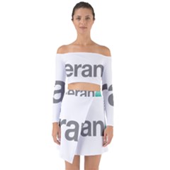 Theranos Logo Off Shoulder Top With Skirt Set by milliahood