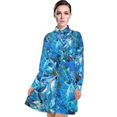 Tropic Long Sleeve Chiffon Shirt Dress by WILLBIRDWELL