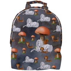 Cute Little Fairy With Unicorn, Pattern Design Mini Full Print Backpack by FantasyWorld7