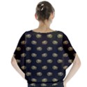Dragon Head Motif Pattern Design Batwing Chiffon Blouse View2
