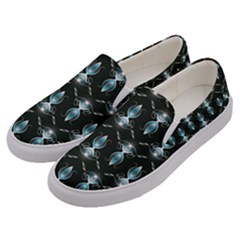 Seamless Pattern Background Black Men s Canvas Slip Ons by HermanTelo
