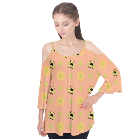 Bee Bug Nature Wallpaper Flutter Tees by HermanTelo