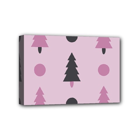 Christmas Tree Fir Den Mini Canvas 6  X 4  (stretched) by HermanTelo