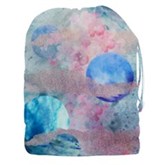 Abstract Clouds And Moon Drawstring Pouch (xxxl) by charliecreates