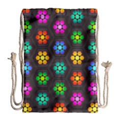 Pattern Background Colorful Design Drawstring Bag (large) by HermanTelo