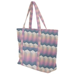 Seamless Pattern Background Block Zip Up Canvas Bag by HermanTelo