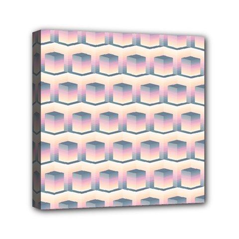 Seamless Pattern Background Cube Mini Canvas 6  X 6  (stretched) by HermanTelo