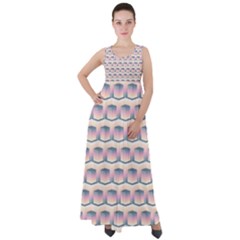 Seamless Pattern Background Cube Empire Waist Velour Maxi Dress by HermanTelo